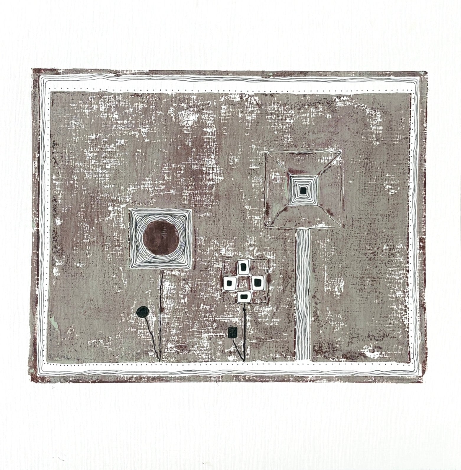 Squared blooms on sage